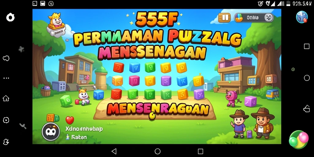 Tangkapan layar dari gameplay seru 555F di kategori Puzzle.