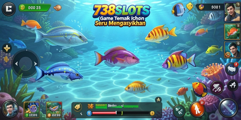 Tampilan gameplay Tembak Ikan yang seru dan menyenangkan.
