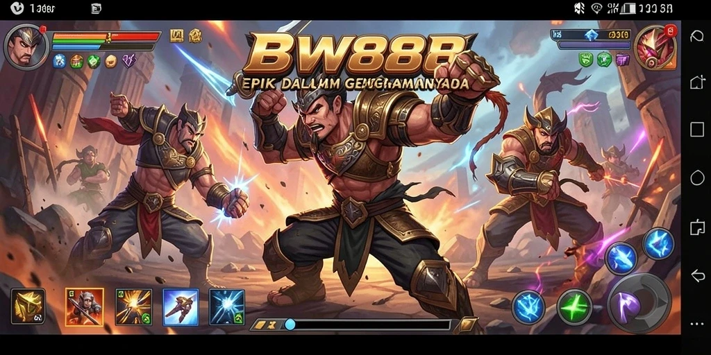 Tangkapan layar menunjukkan aksi seru dari gameplay BW888 yang menegangkan.