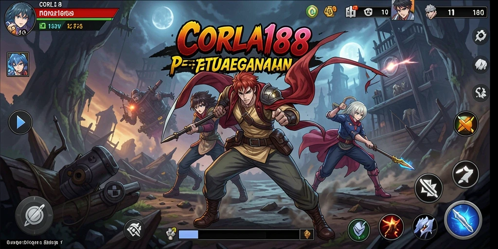 Menampilkan gameplay menakjubkan dalam CORLA188 dengan karakter anime ikonik.