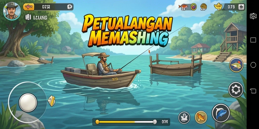 Tangkapan ikan yang besar dan indah dalam D73.