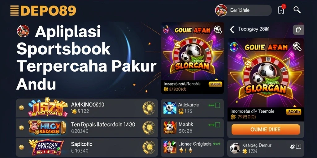 Tampilan screenshot DEPO89 dengan interface taruhan olahraga yang menarik.