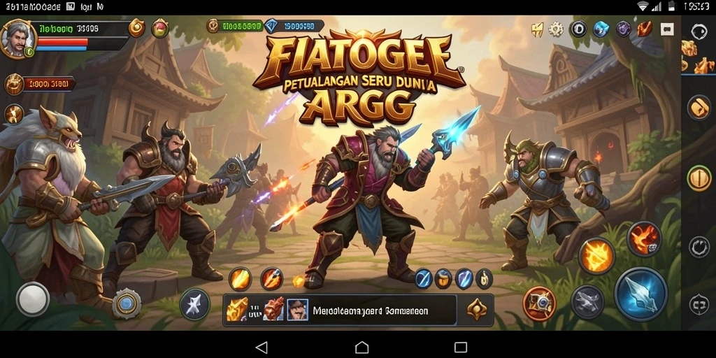 Tampilan gameplay mendebarkan di dunia FIATOGEL ARPG.