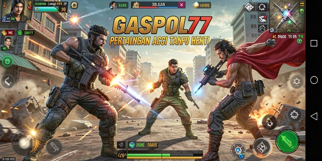 Tampilan aksi mendebarkan dalam gameplay GASPOL77 yang mengasyikkan.