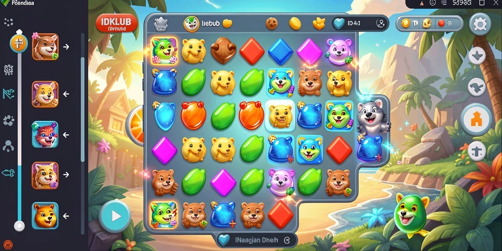 Gameplay seru IDKLUB dengan kombinasi warna yang menakjubkan.