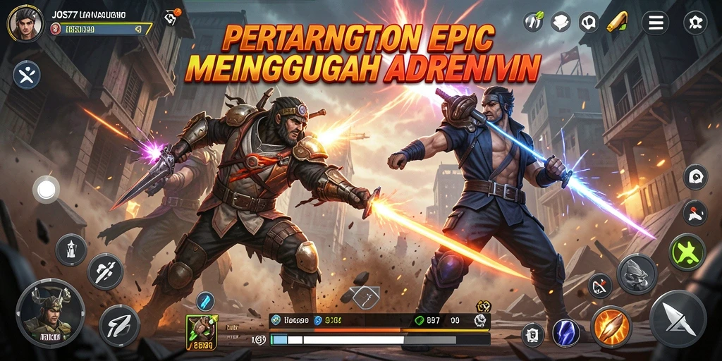 Gameplay Fighting JOS77 dengan grafis menawan dan gerakan dinamis.