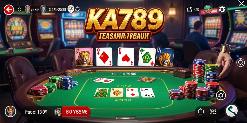 Tampilan utama gameplay KA789 dengan grafis kasino yang memukau.