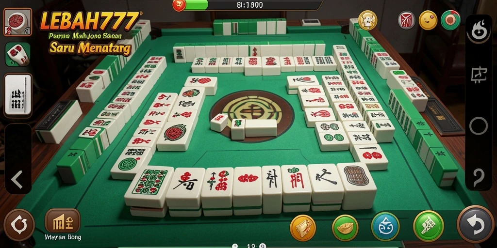 Tampilan gameplay menakjubkan dari LEBAH777, permainan Mahjong yang seru.