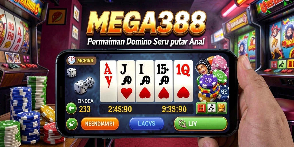 Tampilan gameplay menarik dalam game Domino MEGA388.