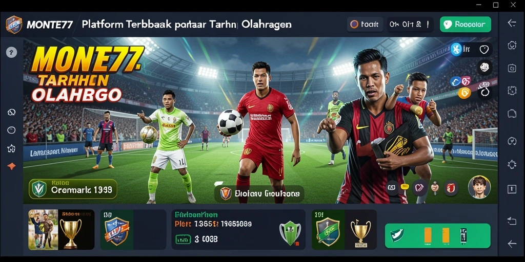 Screenshot gameplay MONTE77 menampilkan taruhan olahraga yang menarik.