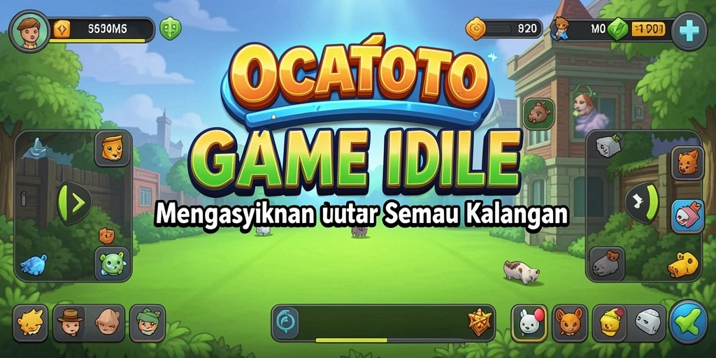 Tampilan gameplay OCATOTO yang menarik dalam genre Idle.
