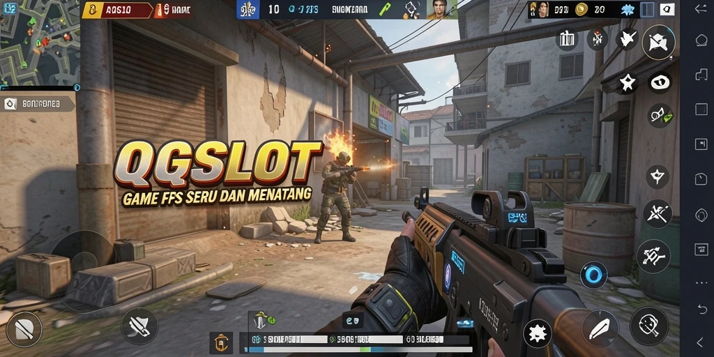 Tangkapan layar menunjukkan aksi gameplay intens di QQSLOT.
