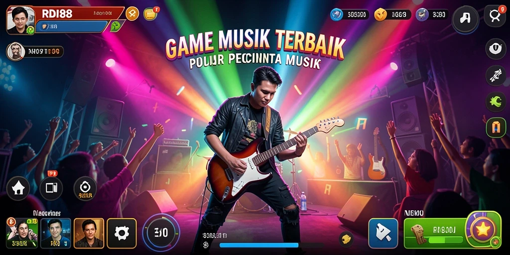 Tampilan gameplay RDI88 yang menarik dengan berbagai fitur musik.