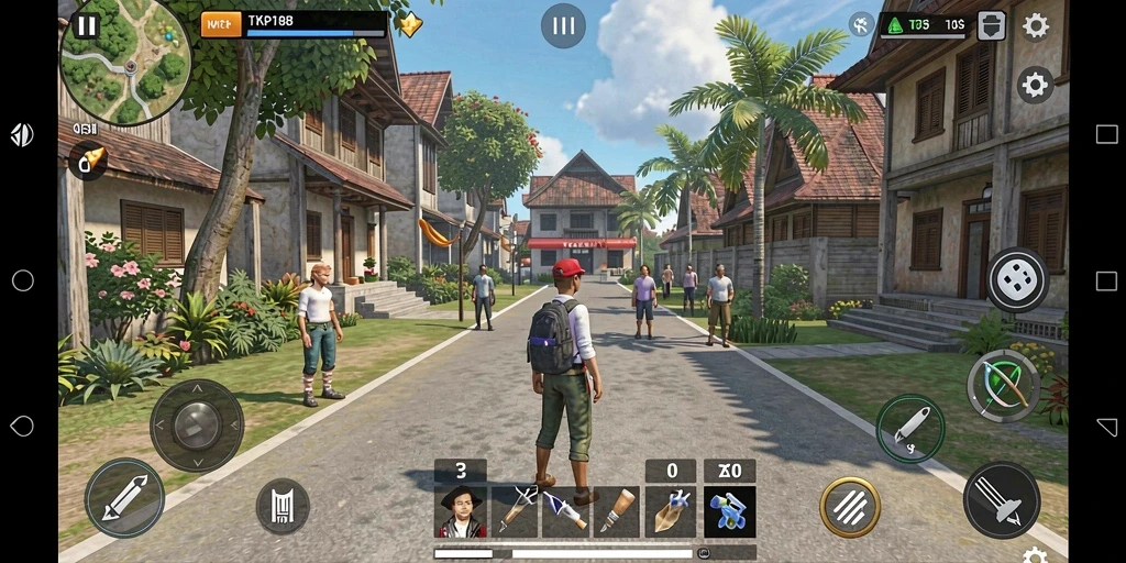 Tampilan menakjubkan dari gameplay TKP188 yang imersif.