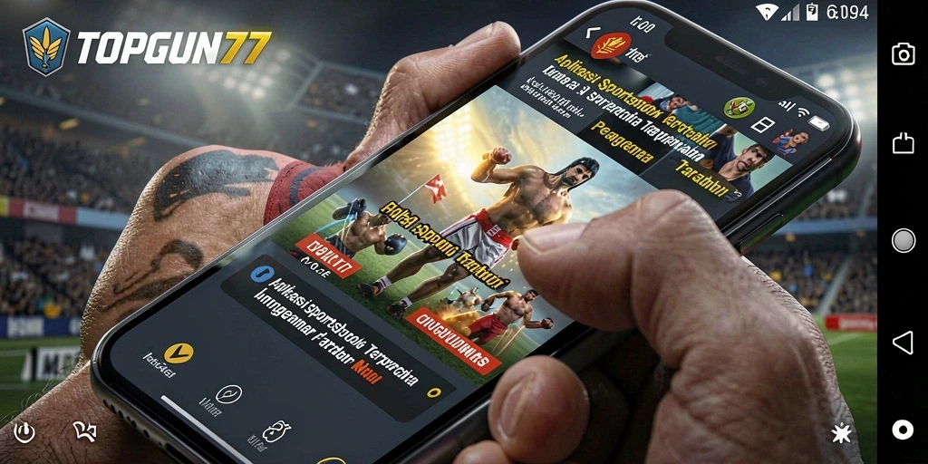 Tampilan gameplay menarik dalam aplikasi sportsbook TOPGUN77.