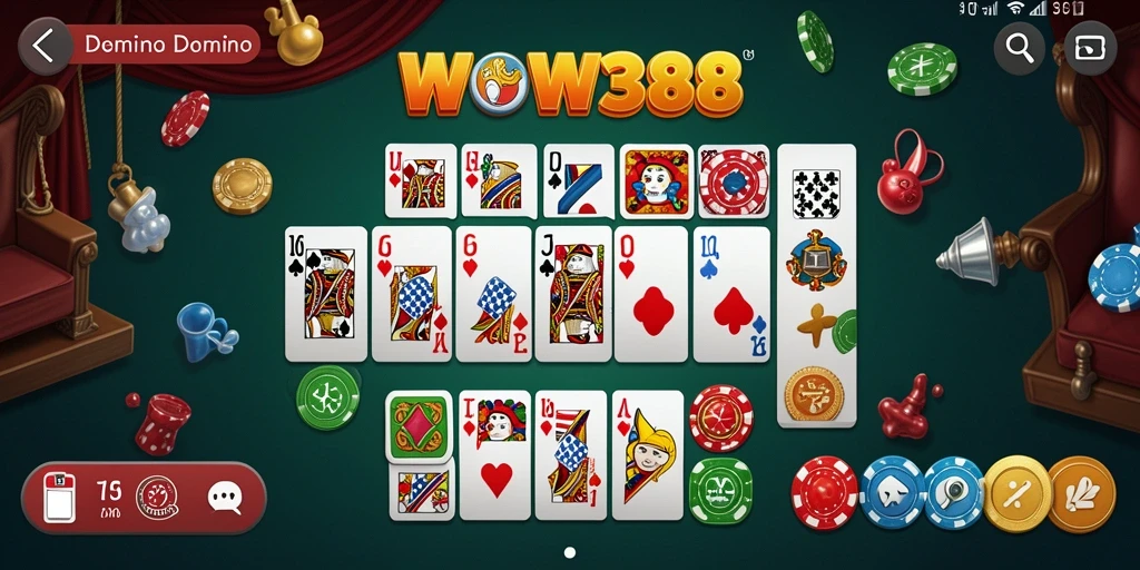Screenshot showcasing exciting gameplay in WOW388 Domino.