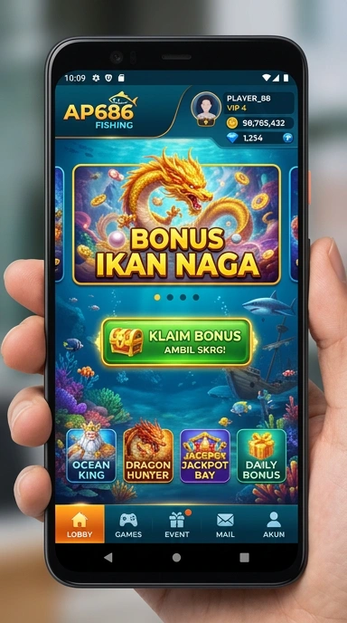 Tampilan antarmuka pengguna ap686 yang intuitif.